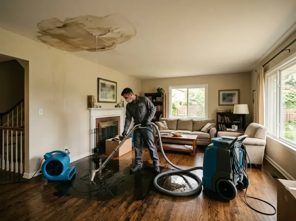 attic-pipe-burst-ceiling-drip-008 — frequently asked questions, Water Damage Restoration & Carpet Care in Potomac, MD